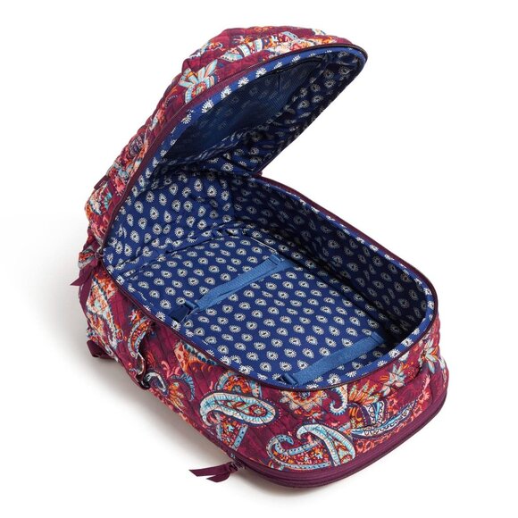 Vera Bradley Cotton Large Travel Backpack Travel Bag - Picture 3 of 12